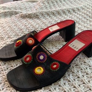 Vintage heeled sandals